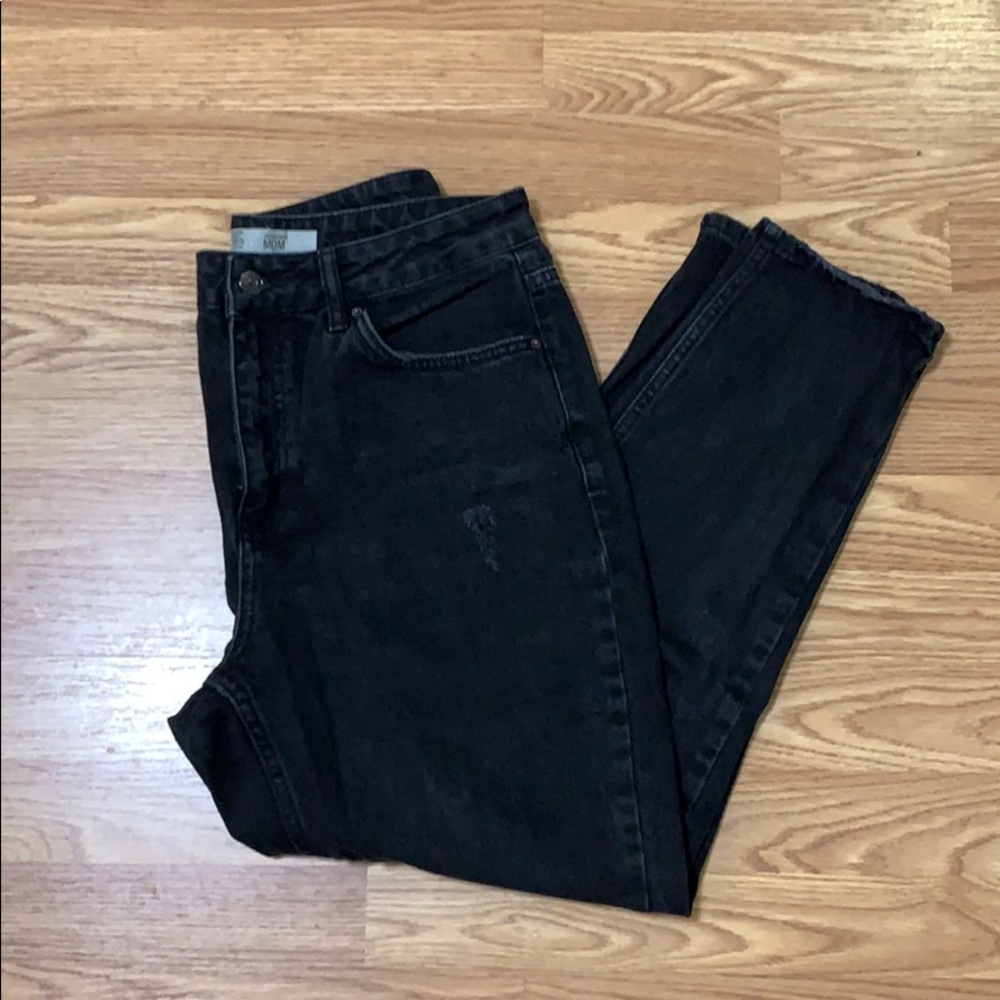 Topshop Mom Black Jeans